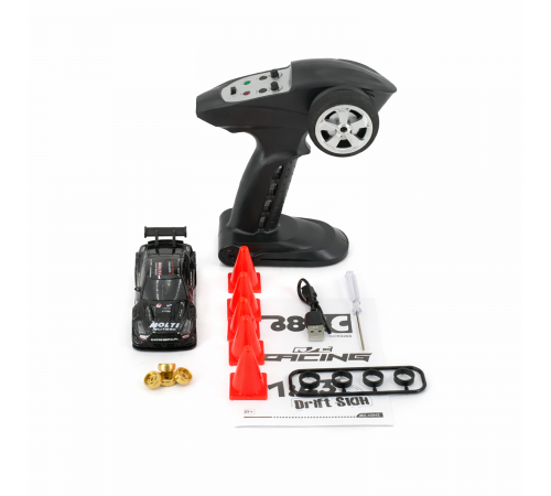 Радиоуправляемая дрифт машина с гироскопом Nissan GTR 1:43 - RC43-G1-BLACK