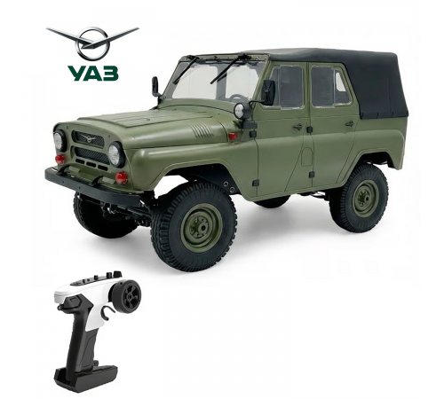 Радиоуправляемая машина УАЗ 469 зеленый 1:12 - WPLC94-GREEN
