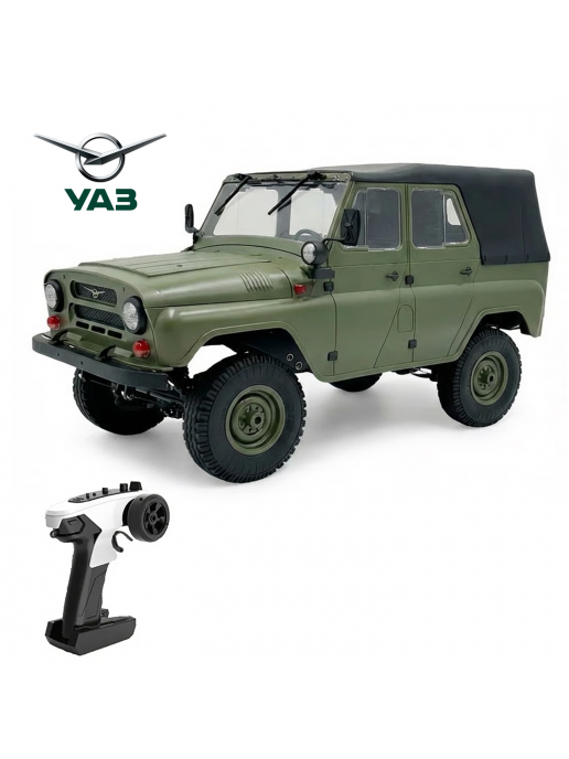 Радиоуправляемая машина УАЗ 469 зеленый 1:12 - WPLC94-GREEN