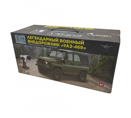 Радиоуправляемая машина УАЗ 469 зеленый 1:12 - WPLC94-GREEN