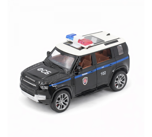 Радиоуправляемая металлическая полицейская машина Land Rover Defender 1:22 - HCL-3610-BLACK