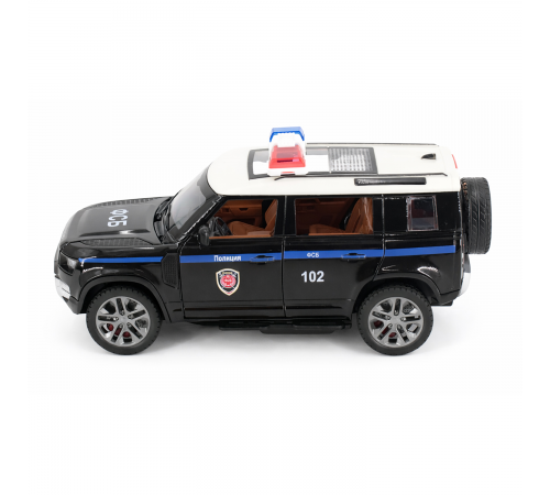 Радиоуправляемая металлическая полицейская машина Land Rover Defender 1:22 - HCL-3610-BLACK