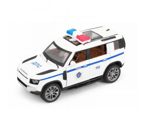 Радиоуправляемая металлическая полицейская машина Land Rover Defender 1:22 - HCL-3610-WHITE