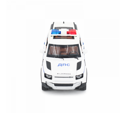 Радиоуправляемая металлическая полицейская машина Land Rover Defender 1:22 - HCL-3610-WHITE