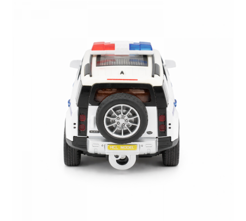 Радиоуправляемая металлическая полицейская машина Land Rover Defender 1:22 - HCL-3610-WHITE
