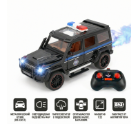 Радиоуправляемая металлическая полицейская машина Mercedes G500 1:22 - HCL-3608-BLACK