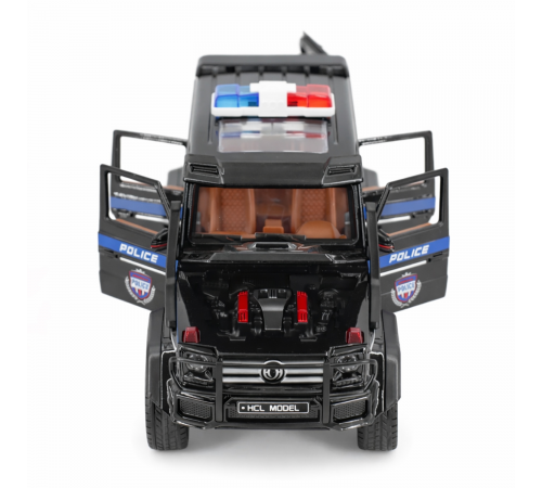 Радиоуправляемая металлическая полицейская машина Mercedes G500 1:22 - HCL-3608-BLACK