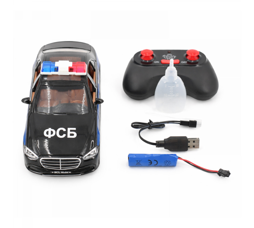 Радиоуправляемая металлическая полицейская машина Mercedes S600 1:22 - HCL-3613-BLACK