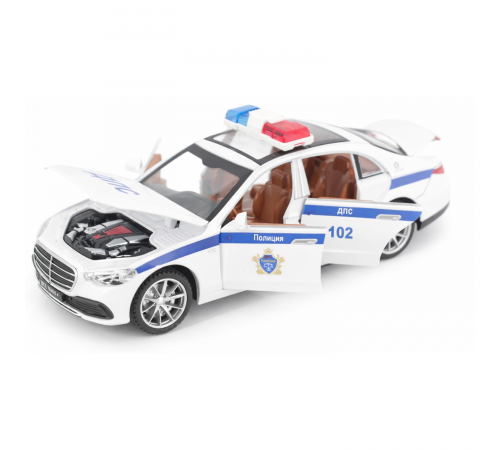 Радиоуправляемая металлическая полицейская машина Mercedes S600 1:22 - HCL-3613-WHITE