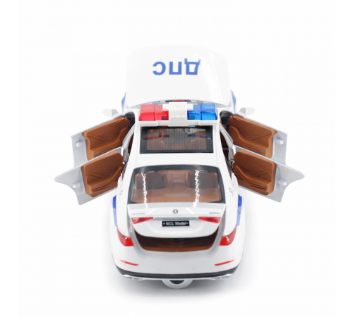 Радиоуправляемая металлическая полицейская машина Mercedes S600 1:22 - HCL-3613-WHITE