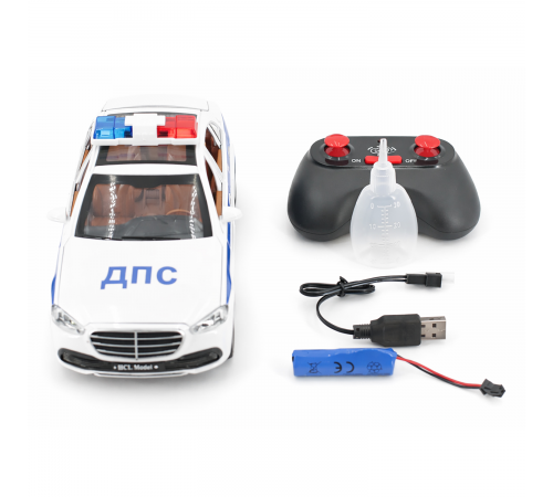 Радиоуправляемая металлическая полицейская машина Mercedes S600 1:22 - HCL-3613-WHITE