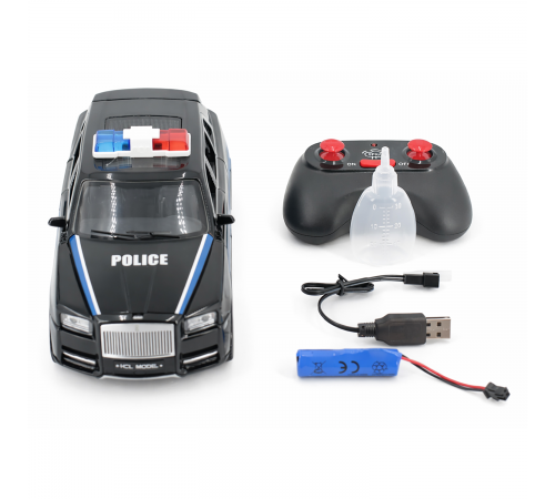 Радиоуправляемая металлическая полицейская машина Rolls-Royce Cullinan 1:22 - HCL-3606-BLACK