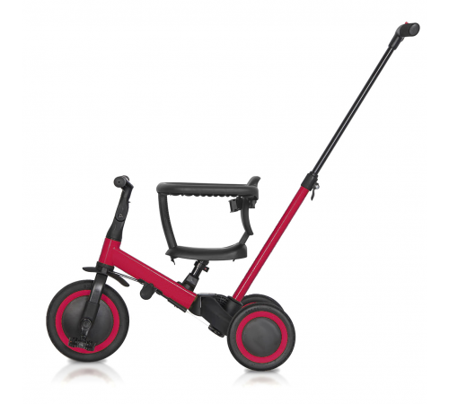 Детский беговел-велосипед 6в1 с родительской ручкой, красный - TR008-RED