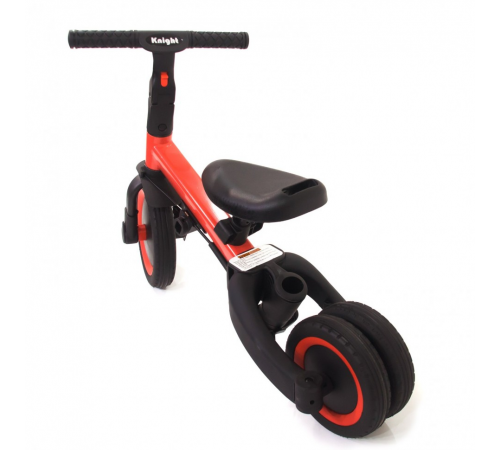 Детский беговел-велосипед 6в1 с родительской ручкой, красный - TR008-RED