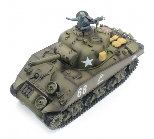 Радиоуправляемый танк Heng Long M4A3 Sherman V7.0 масштаб 1:16 RTR 2.4GHz - 3898-1 V7.0