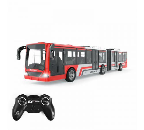 Радиоуправляемый автобус с гармошкой (красный) - 666-676NA-RED