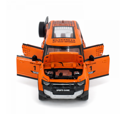 Радиоуправляемая металлическая машина Land Rover Defender 1:22 - HCL-3810-ORANGE