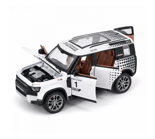Радиоуправляемая металлическая машина Land Rover Defender 1:22 - HCL-3810-WHITE