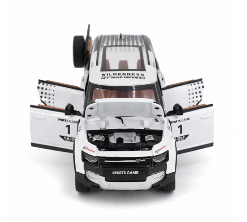 Радиоуправляемая металлическая машина Land Rover Defender 1:22 - HCL-3810-WHITE