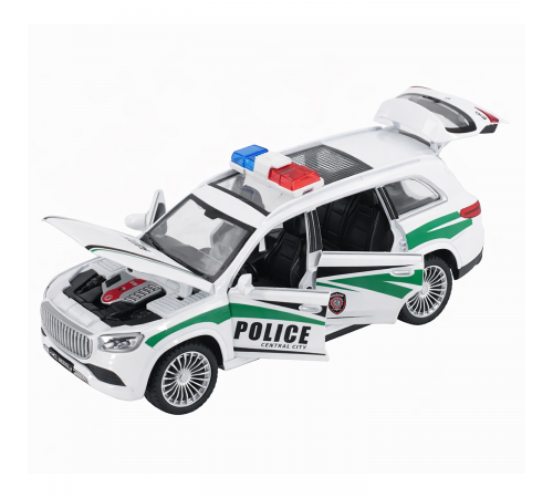 Радиоуправляемая металлическая полицейская машина Maybach GLS 1:22 - HCL-3605-WHITE