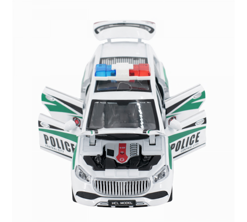 Радиоуправляемая металлическая полицейская машина Maybach GLS 1:22 - HCL-3605-WHITE