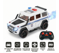 Радиоуправляемая металлическая полицейская машина Mercedes G500 1:22 - HCL-3608-WHITE