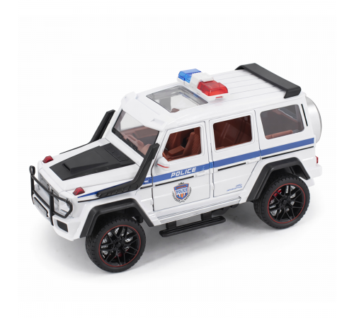 Радиоуправляемая металлическая полицейская машина Mercedes G500 1:22 - HCL-3608-WHITE