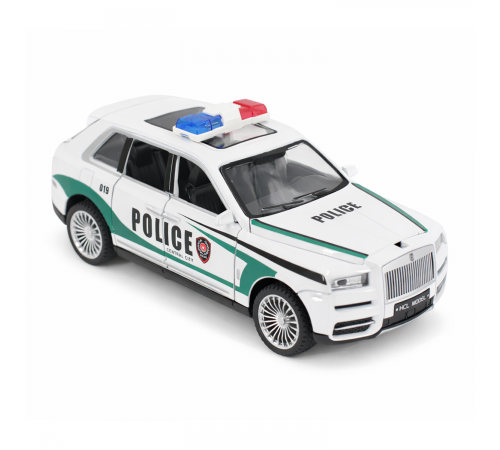 Радиоуправляемая металлическая полицейская машина Rolls-Royce Cullinan 1:22 - HCL-3606-WHITE