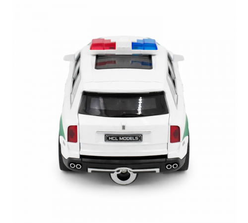 Радиоуправляемая металлическая полицейская машина Rolls-Royce Cullinan 1:22 - HCL-3606-WHITE
