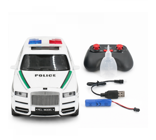 Радиоуправляемая металлическая полицейская машина Rolls-Royce Cullinan 1:22 - HCL-3606-WHITE