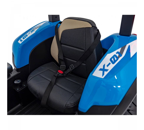 Детский электромобиль трактор с прицепом (синий, EVA, 4WD, пульт, 24V) - BLT-206C-4WD-24V-BLUE