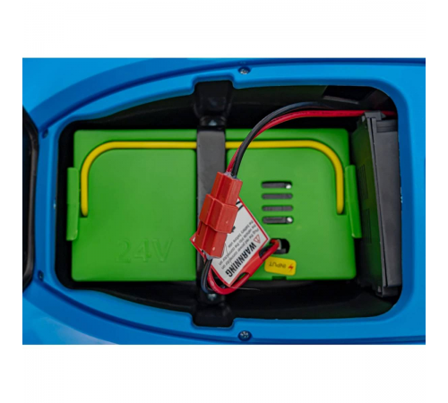 Детский электромобиль трактор с прицепом (синий, EVA, 4WD, пульт, 24V) - BLT-206C-4WD-24V-BLUE