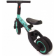 Детский беговел-велосипед 6в1 с родительской ручкой, зеленый с рисунком - TR008-CYAN-PAINT