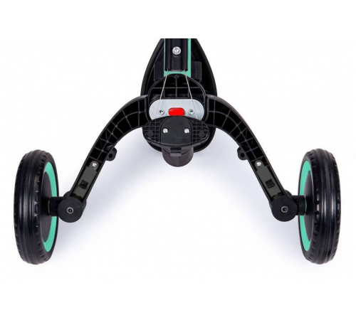 Детский беговел-велосипед 6в1 с родительской ручкой, зеленый с рисунком - TR008-CYAN-PAINT