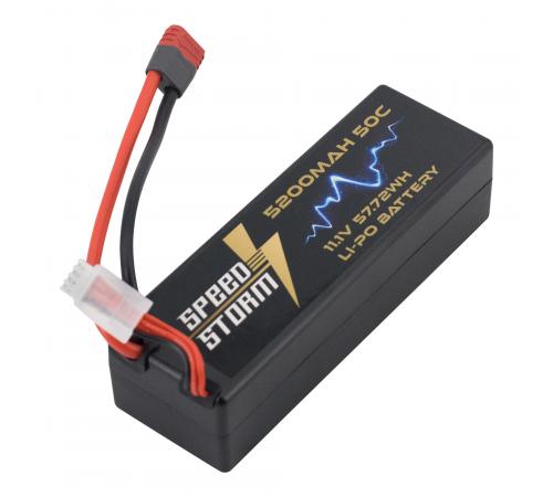 Аккумулятор Speed Storm Li-Po 11.1V 50C 5200 mAh Hard Case разъем T-plug (Deans) - SS-3S5200-50-D