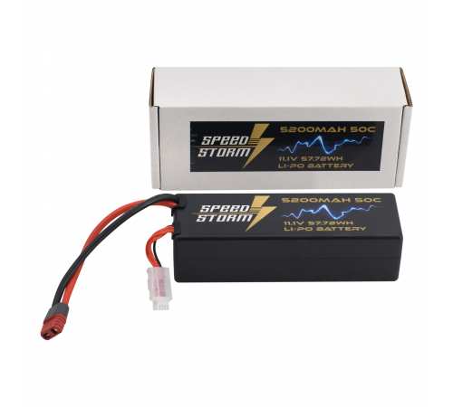 Аккумулятор Speed Storm Li-Po 11.1V 50C 5200 mAh Hard Case разъем T-plug (Deans) - SS-3S5200-50-D