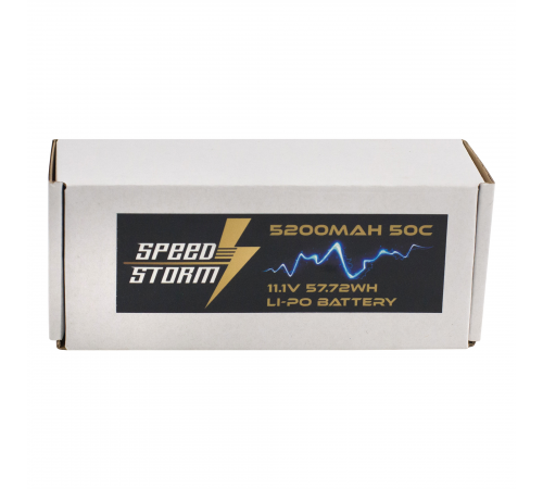 Аккумулятор Speed Storm Li-Po 11.1V 50C 5200 mAh Hard Case разъем T-plug (Deans) - SS-3S5200-50-D