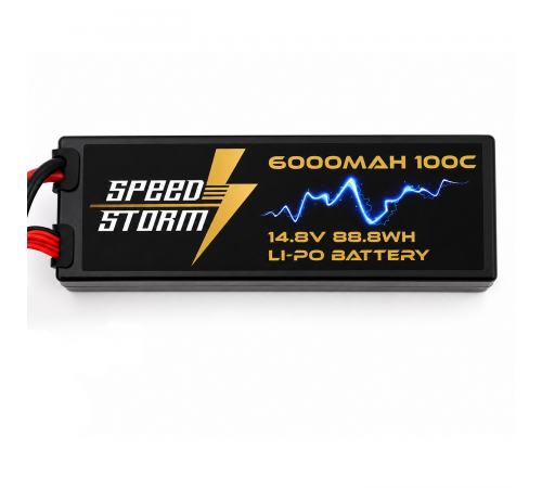 Аккумулятор Speed Storm Li-Po 14.8V 100C 6000 mAh Hard Case разъем XT60 - SS-4S6000-100-XT60