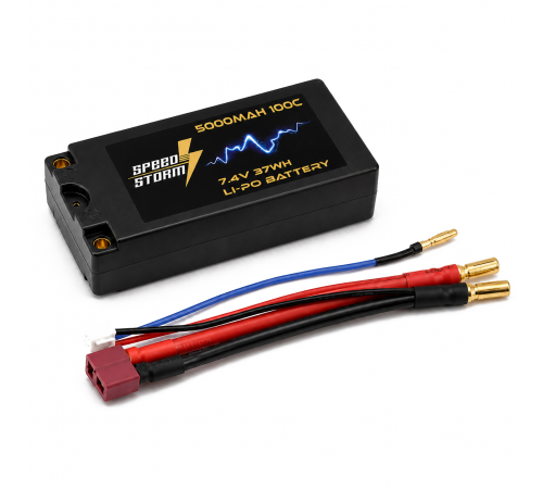 Аккумулятор Speed Storm Li-Po 7.4V 100C 5000 mAh Hard SP разъем T-plug (Deans) - SS-SP2S5000-100-D