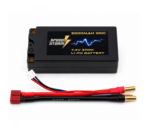 Аккумулятор Speed Storm Li-Po 7.4V 100C 5000 mAh Hard SP разъем T-plug (Deans) - SS-SP2S5000-100-D