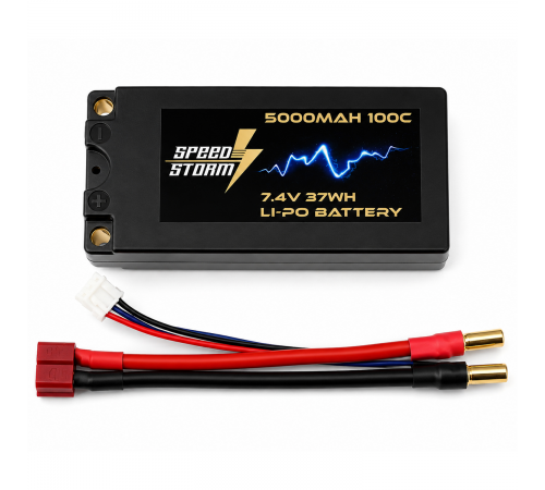 Аккумулятор Speed Storm Li-Po 7.4V 100C 5000 mAh Hard SP разъем T-plug (Deans) - SS-SP2S5000-100-D