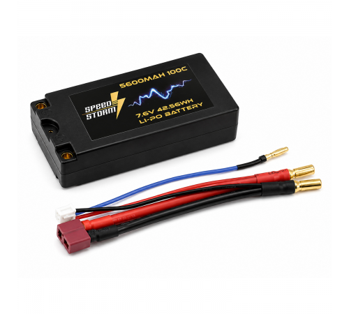 Аккумулятор Speed Storm Li-PoHV 7.6V 100C 5600 mAh Hard SP разъем T-plug (Deans) - SS-HV2S5600-100-D