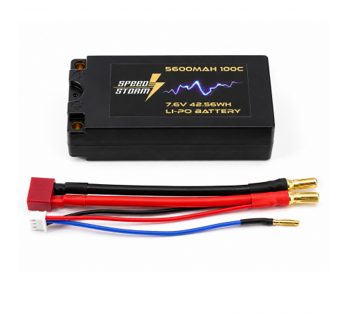 Аккумулятор Speed Storm Li-PoHV 7.6V 100C 5600 mAh Hard SP разъем T-plug (Deans) - SS-HV2S5600-100-D