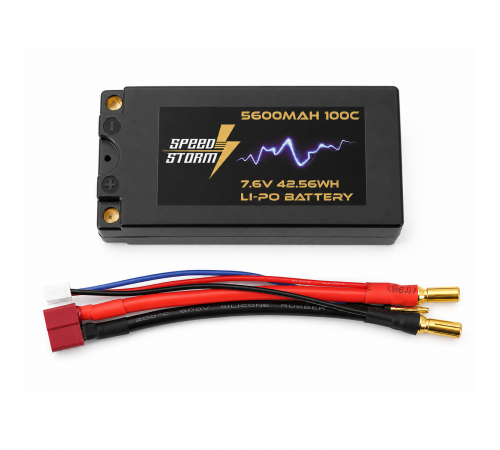 Аккумулятор Speed Storm Li-PoHV 7.6V 100C 5600 mAh Hard SP разъем T-plug (Deans) - SS-HV2S5600-100-D