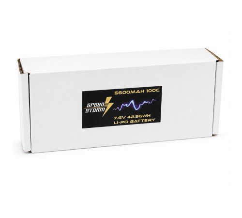 Аккумулятор Speed Storm Li-PoHV 7.6V 100C 5600 mAh Hard SP разъем T-plug (Deans) - SS-HV2S5600-100-D