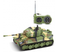 Радиоуправляемый танк Great Wall Tiger (зеленый камуфляж, 27MHz, 1:72) - 2117-1