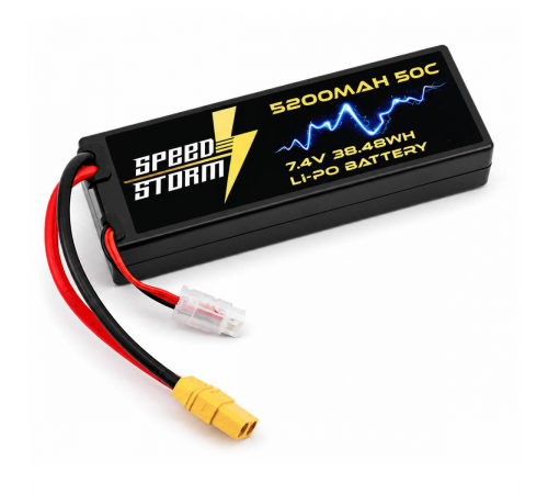 Аккумулятор Speed Storm Li-Po 7.4V 50C 5200 mAh Hard Case разъем XT90 - SS-2S5200-50-XT90