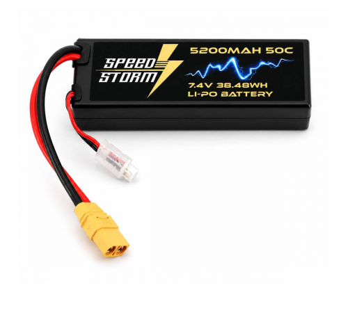 Аккумулятор Speed Storm Li-Po 7.4V 50C 5200 mAh Hard Case разъем XT90 - SS-2S5200-50-XT90