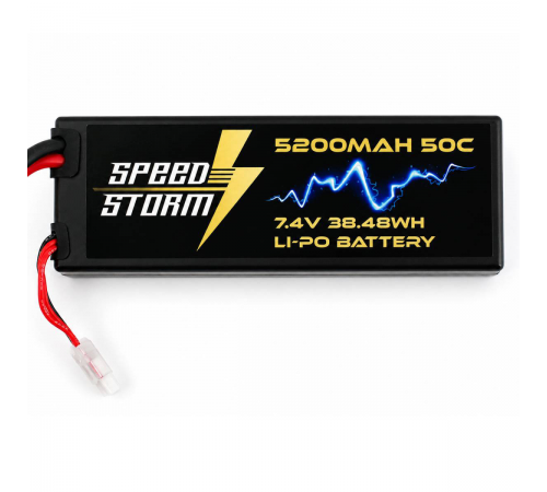 Аккумулятор Speed Storm Li-Po 7.4V 50C 5200 mAh Hard Case разъем XT90 - SS-2S5200-50-XT90