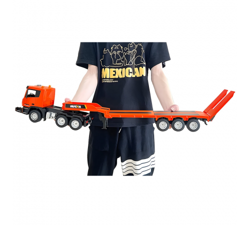 Радиоуправляемый грузовик трейлер с экскаватором HUINA 1:24 - HN1319